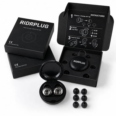 Ridrplug — Ride Longer. Hear Better. More Focus.